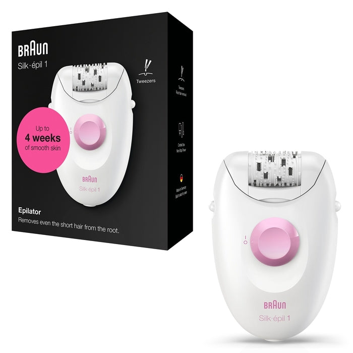 Braun Silk-épil 1 1-176 | Epilator | Alb/Roz
